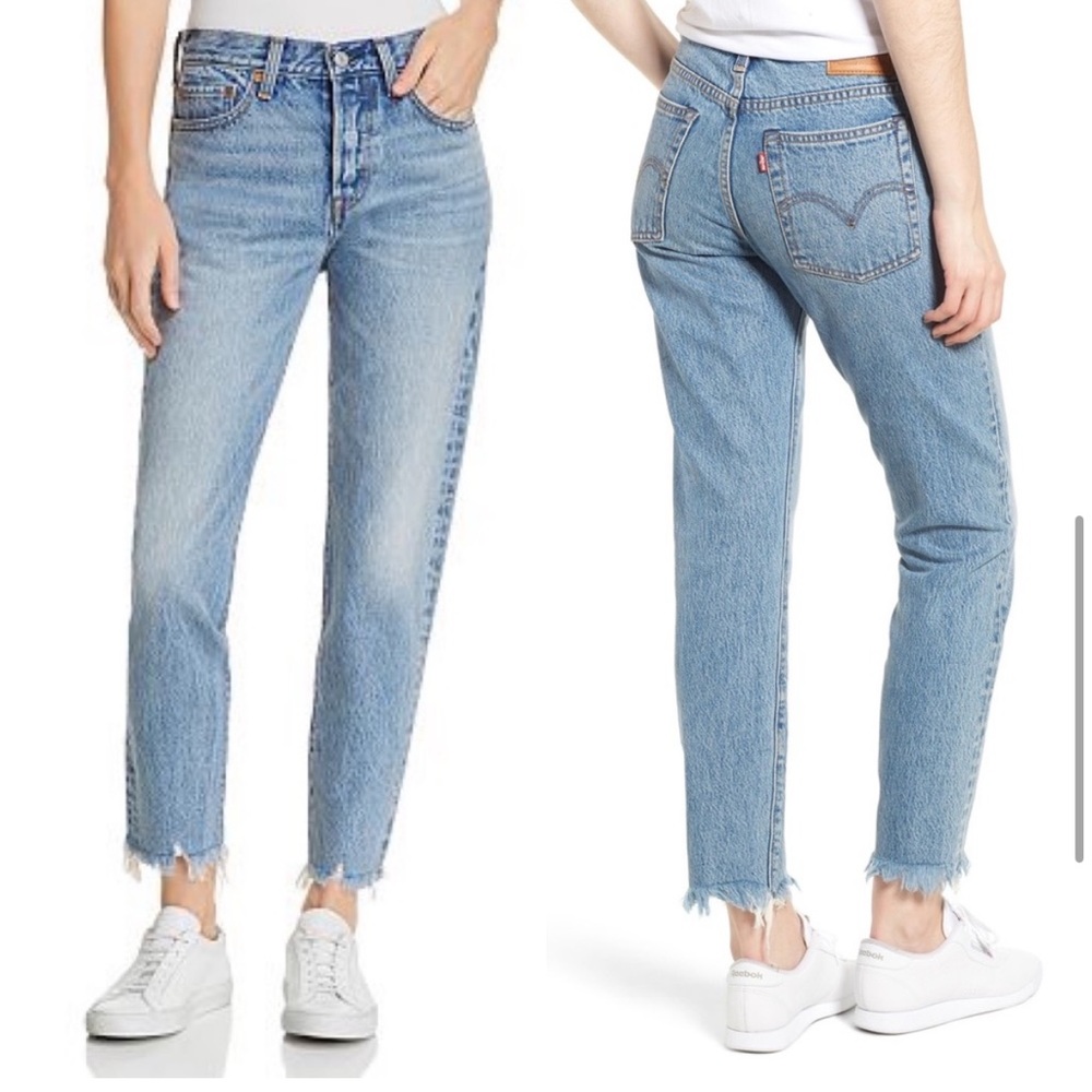 Levi's Premium Wedgie Icon Fit Jeans Shut Up Button Fly High Rise 90’s Mom